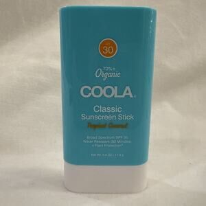 Coola Organic Face Sunscreen SPF 30 Stick - Tropical Coconut, 0.15 Ounce